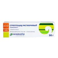 Стрептоцид растворимый линимент 5% 30г N1
