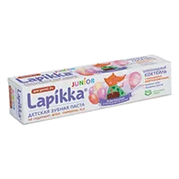Зубная паста Lapikka Junior Шоколадный коктейль с кальцием и микроэлементами детская 7+ 74г
