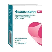 Фазостабил таб п.п.о. 75мг 15,2мг N100