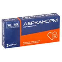Лерканорм таб п.п.о. 20мг N30