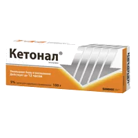 Кетонал крем д/наружн пр 5% 100г N1