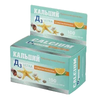 Кальций Д3 Ультра таб жев вкус апельсина 500мг N100