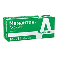 Мемантин-Акрихин таб п.п.о. 10мг N84