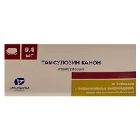 Тамсулозин Канон таб пролонг высв п.п.о. 0,4мг N30