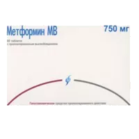 Метформин МВ таб пролонг высв 750мг N60