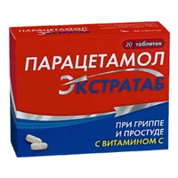 Парацетамол Экстратаб таб 500мг 150мг N20