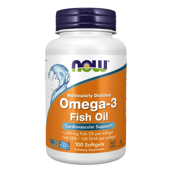 NOW Омега-3 Omega-3 1000 мг капсулы 1382мг N100
