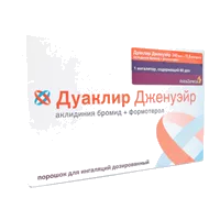 Дуаклир Дженуэйр пор д/инг доз 340мкг + 11,8мкг/доза 60дз N1