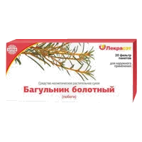 Багульник болотный побеги Средство косметическое растительное сухое Лекра-СЭТ 1,5г N20