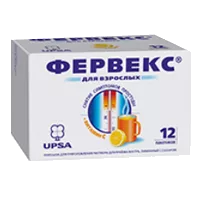 Фервекс 500мг+25мг+200мг пор д/р-ра д/внут пр (лимон сахар) 13,1г N12