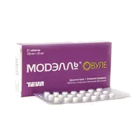 Модэлль Овуле таб п.п.о. 150мкг 20мкг N21