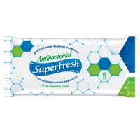 Салфетки влажные SuperFresh с антибактериальным эффектом N15
