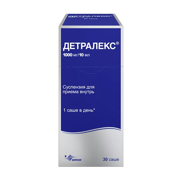 Детралекс сусп д/внут пр 1000мг/10мл 10мл N30