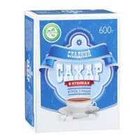 Сладкий сахар со стевией в кубиках 600г