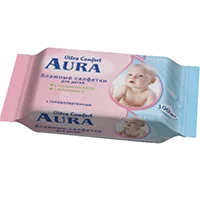 Салфетки влажные AURA Ultra Comfort Для детей Алоэ и Витамин Е N100