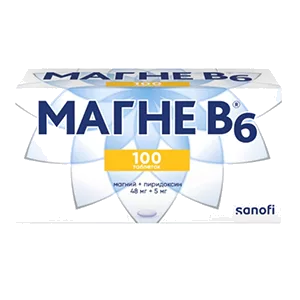 Магне B6 таб п/о 48мг 5мг N100