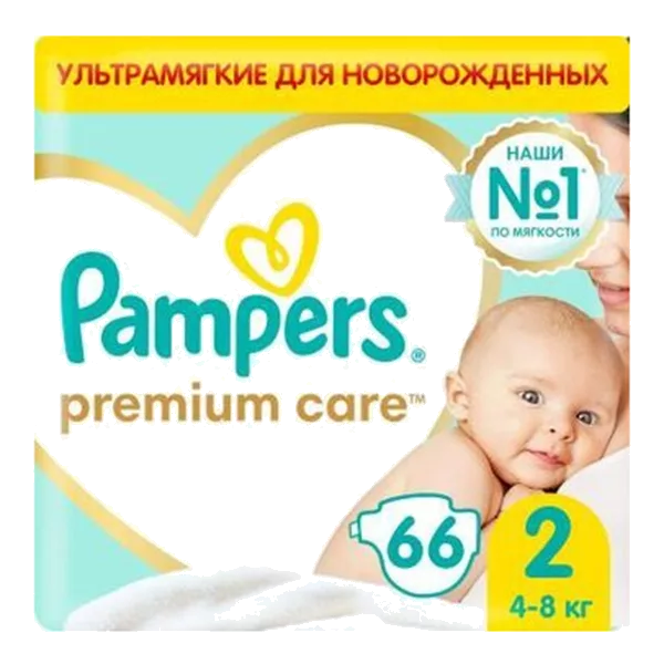 Подгузники детские Pampers Premium Care 2 N66