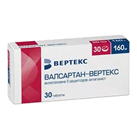 Валсартан-ВЕРТЕКС таб п.п.о. 160мг N30
