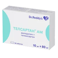 Телсартан АМ таб 10мг 80мг N28