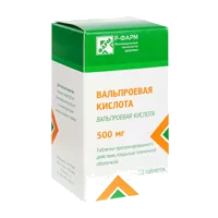Вальпроевая кислота таб пролонг п.п.о 500мг N100