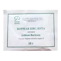 Борная кислота порошок дезинфицирующее средство кожный антисептик 10г