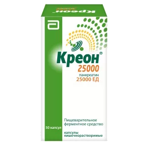 Креон 25000 капс кишечнораств 25000ЕД N50