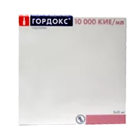 Гордокс р-р для в/в вв 10000КИЕ/мл 10мл N5