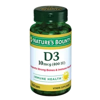 Natures Bounty Витамин D3 400МЕ таблетки 250мг N100