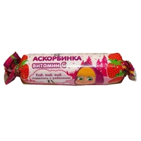 Аскорбинка Маша и Медведь таб вкус клубники 3г N10