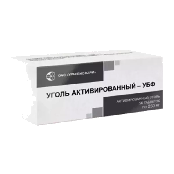 Уголь активированный-УБФ таб 250мг N50