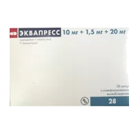 Эквапресс 10мг+1,5мг+20мг капс модиф высв N28