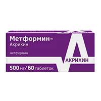Метформин-Акрихин таб 500мг N60