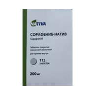 Сорафениб-натив таб п.п.о. 200мг N112