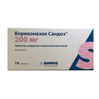Вориконазол Сандоз таб п.п.о. 200мг N14