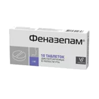 Феназепам таб дисперг полост рта 1мг N10