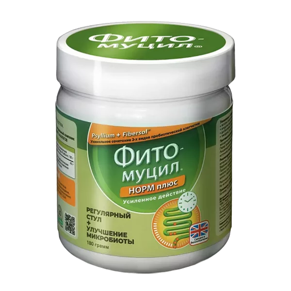 ФИТОмуцил норм порошок д/внут пр 180г N1