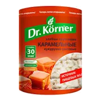 Хлебцы Dr Korner хрустящие кукурузно-рисовые Карамельные 90г