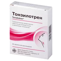 Тонзилотрен таб д/рассас гомеопат N60