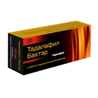 Тадалафил Бактэр таб п.п.о. 20мг N1