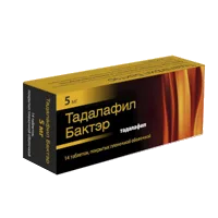 Тадалафил Бактэр таб п.п.о. 5мг N14