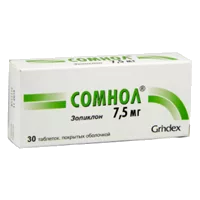 Сомнол таб п.п.о. 7,5мг N30