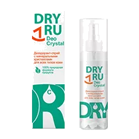 DRYRU Deo Crystal Дезодорант-спрей с минеральными кристаллами д/всех типов кожи 40г