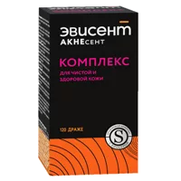 ЭВИСЕНТ АКНЕсент Комплекс для чистой и здоровой кожи драже 750мг N120