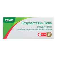 Розувастатин-Тева таб п.п.о. 10мг N90