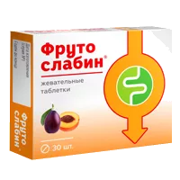Фрутослабин таблетки жев 600мг N30