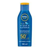 Nivea Sun Лосьон солнцезащитный Kids Детский SPF50+ Играй и Купайся 100мл