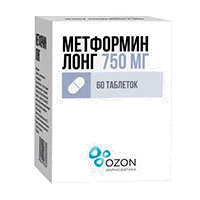 Метформин Лонг таб пролонг высв 750мг N60