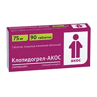 Клопидогрел-АКОС таб п.п.о. 75мг N90