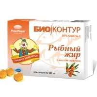 Рыбный Жир ЗдравСити с маслом облепихи капсулы 330мг N100