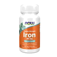 NOW Железо Двойной Силы Iron Double Strength 36 мг капсулы 450мг N90
